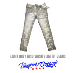 LIGHT GREY ACID JEANS